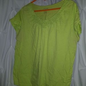 Lime green shirt